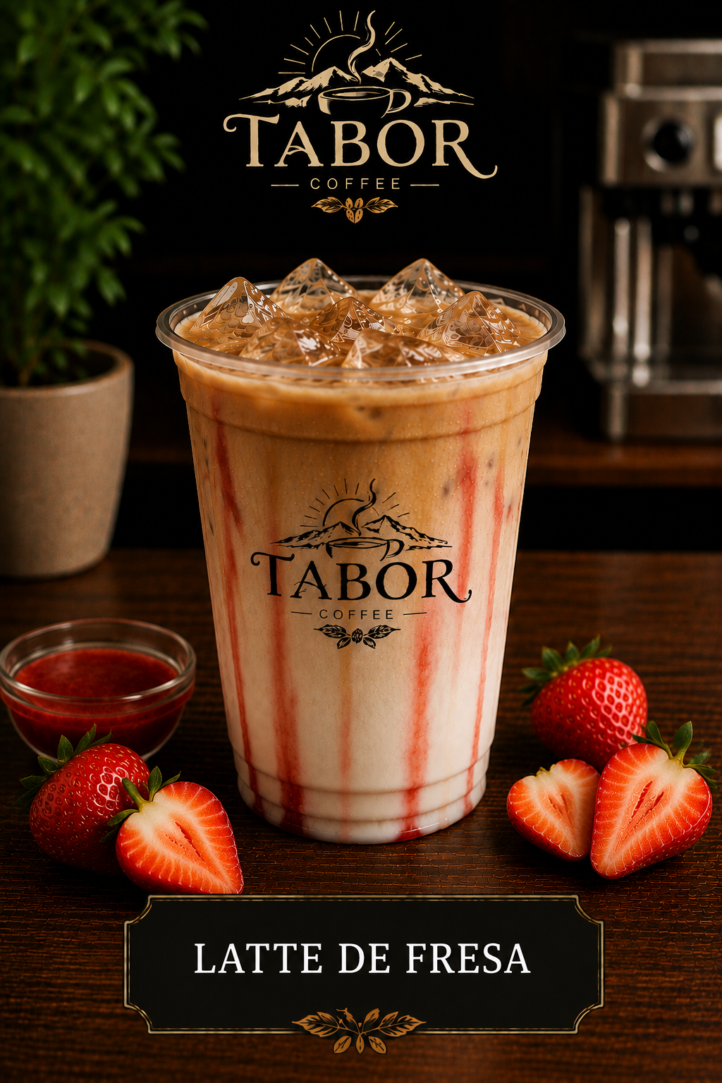 Latte de fresa